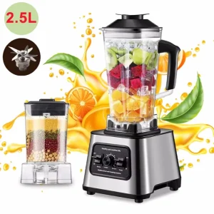 6000W potente frullatore Mixer spremiagrumi frullatore frullatore da tavolo 2.5L contenitore robot da cucina frullatore Mixer per frutta noce di ghiaccio