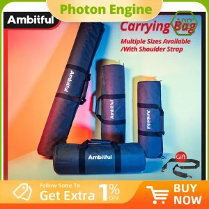 AMBITFUL TB PRO 50/60/70//80/90/100/110/120/130/140cm Imbottito Fotocamera Monopiede Treppiede Borsa da trasporto Custodia Spallacci portatili