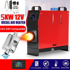 Riscaldatore ad Aria Diesel 5KW Tutto in Uno 12V 24V con Riscaldamento Rapido e Silenzioso per Camper, Camion, Barca, Auto, Rimorchio, Motorhome