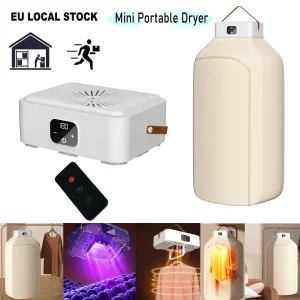 Hooha Mini Asciugatrice portatile Asciugatrice elettrica Borsa pieghevole Smart Timed Asciugatura rapida Sterilizzazione Leggera per uso domestico in viaggio