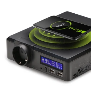 ALLPOWERS Stazione di alimentazione portatile da 200 W 154 Wh/41600 mAh Alimentatore di emergenza solare Powerbank con caricabatterie wireless per esterni