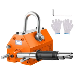 SucceBuy 100KG-2000KG Sollevatore magnetico permanente Capacità di trazione 2.5 Fattore di sicurezza Magnete di sollevamento in neodimio e acciaio Magneti di sollevamento