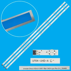 Barra di retroilluminazione a LED Per 43UH610V 43UF6407 43UH620V 43UH619V 43UF6409 43UH6030 43UF640 43UF640V 43LH604V HC430DGN