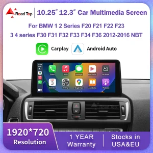 1920*720 Multimedia Touch Screen Per BMW 1/2/3/4 Serie F20/F21/F22/F30/F31 F33 F34 F36 Android Auto NBT Sistema Wireless Carplay