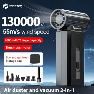 BOOSTER W01 Mini Turbo Fan Jet Fan Potente ventilatore d’aria 100.000 giri/min Potente ventilatore con ventola per condotto ad alta velocità Turbo Blower