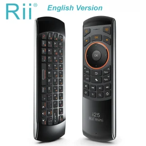 Rii i25 2.4G Mini tastiera Wirless Air Mouse con telecomando IR PC Teclado per Tablet Smart Android TV Box