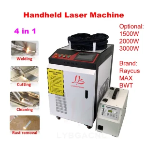 Saldatrice Laser Raycus MAX 1500W 2200W 3000W, Saldatrice Laser Portatile, Macchina Laser a Fibra 5 in 1 per Pulizia, Taglio e Saldatura