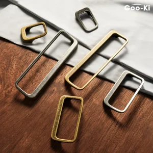 Goo-Ki maniglia della porta dell’armadio Color bronzo maniglia tridimensionale in stile antico cassetto dell’armadio maniglie lunghe del cassetto