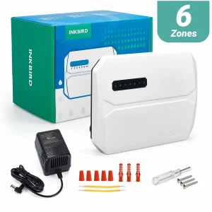 INKBIRD wi-fi sistema di irrigazione automatica a 6 Zone per Controller di irrigazione supporta la regolazione stagionale del salto della pioggia risparmio di impostazione permanente