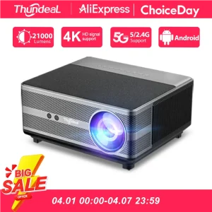 Proiettore ThundeaL Full HD 1080P WiFi LED 2K 4K Video Movie Beam TD98 TD98W Proiettore Android PK DLP Home Theater Cinema Beamer