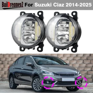 30W H11 Canbus LED fendinebbia DRL per Suzuki Ciaz 2014-2025 paraurti anteriore auto fendinebbia Daytime Running Lamp 2 pezzi