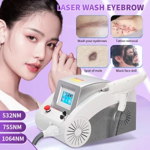 Novo pico picosegundo portatile q-switch nd yag laser 1064nm 532nm 1320nm carbonio laser peeling tatuagem mancha remoção ce máquin