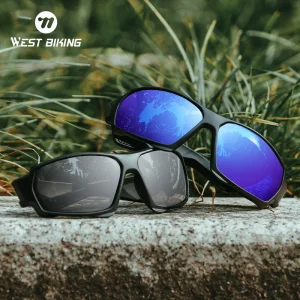 WEST BIKING HD occhiali da sole da ciclismo polarizzati protezione UV400 occhiali da bici da strada MTB occhiali da pesca per bicicletta sportiva all’aperto da uomo