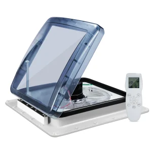 Ventilatore di scarico reversibile per tetto camper remoto a 10 velocità con sensore pioggia Monitoraggio della temperatura Ventilatore da soffitto per ventilazione dell’aria camper