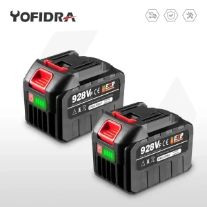 Batteria al litio ricaricabile 18V Spina UE.388VF 15000mAh.928VF 22500mAh. Indicatore di capacità della batteria. Per trapano elettrico a motosega