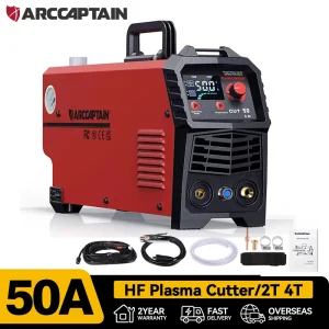 ARCCAPTAIN Macchina da taglio al plasma da 50 Amp HF Arco pilota Taglierina senza contatto IGBT Inverter Acciaio inossidabile Taglio massimo 20mm 2T/4T