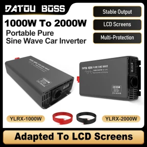 DATOUBOSS Inverter a onda sinusoidale pura 2000W DC 12V 24V 36V 48V 60V 72V a AC 220V 240V Nave Car RV Inverter per veicoli modificati
