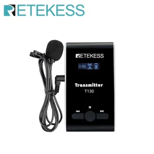Retekess T130 Sistema di guida turistica wireless Whisper Trasm guida turistica per l’interpretazione delle riunioni di traduzione di escursioni simultanee