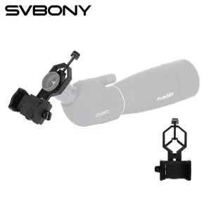 Supporto Universale per Cellulare Svbony, Adattatore per Oculare con Diametro 25-48mm per Binocolo, Monocolo, Cannocchiale e Telescopio
