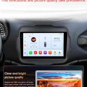Snapdragon 6115 Carplay Android 14 Auto autoradio per Jeep Renegade 2016-2020 Autoradio GPS 360 Cam multimediale 2din RDS Schermo