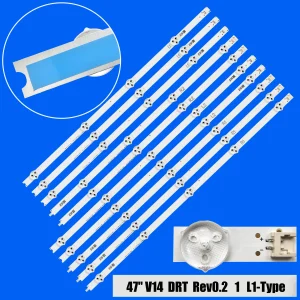 Striscia di retroilluminazione a LED per 47LA6300 47PFH5209/88 47PFH5609/88 47PFH6309/88 47PFT5209/60 47PFT5609/12 LC470DUN-PGP1 LC470DUNPGP1