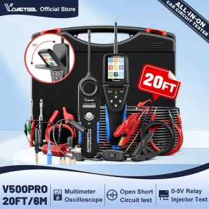 Tester per circuiti automobilistici VDIAGTOOL V500PRO 12V/24V, strumento per la verifica dei circuiti elettrici dell’auto, rilevatore di interruttori, rilevatore di circuiti aperti