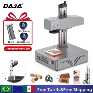 DAJA 20W/30W/50W S4 Macchina per marcatura laser a fibra Affari Industriale Incisore portatile Incidere tutti i gioielli in metallo Pelle Plastica