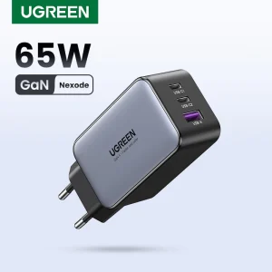 UGREEN 65W caricabatterie GaN Quick Charge 4.0 3.0 tipo C PD caricabatterie USB per iPhone 12 13 Pro Max caricabatterie rapido per caricabatterie PD portatile