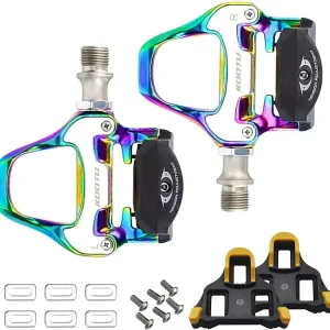 Pedali a sgancio rapido per bici da strada US Warehouse Pedali clip-on per scarpe da corsa con cuscinetti sigillati per sistemi Shimano e KEO