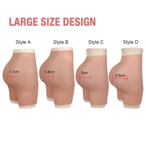 Dokier Oversize Crossdresser Forma in silicone Indossare Imbottiture realistiche per fianchi e glutei Mutandine flessibili per rinforzare l’anca per Drag Queen