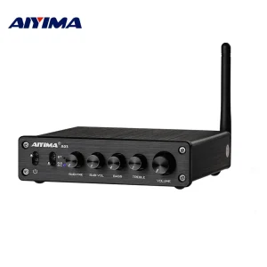 AIYIMA A03 TPA3116 Amplificatore Subwoofer Audio Bluetooth Suono 2.1 50Wx2 + 100W HiFi TPA3116D2 Amplificatore domestico di potenza digitale