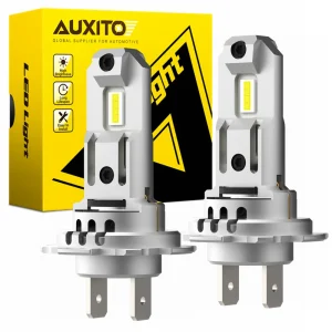 AUXITO 2Pcs Mini Turbo H7 lampadine per fari a LED Canbus 18000Lm 6500K bianco 12V LED fari per auto lampada 7035 SMD Wireless con ventola