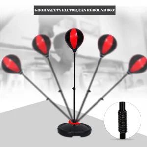 Kids Boxing Ball Children Boxing Set Adjustable Height Kids Punching Ball Bag Speed Boxing Sports Set Fighting Game With Gloves