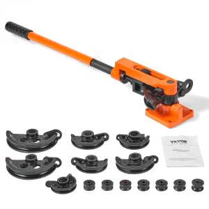 SucceBuy Piegatubi manuale 7 Piegatubi Multifunzione Acciaio Tubo di rame Piegatrice Leva Strumenti per piegatubi per tubi resistenti