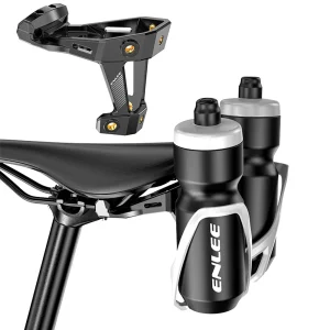 Portabottiglie per bicicletta Adattatore per montaggio a sella Sella per bici leggera Adattatore per gabbia per tazza per bevande Adattatore per estensione porta bollitore per sella