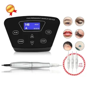 Penna rotativa per macchina per tatuaggi professionale Biomaser per trucco permanente sopracciglio labbro microblading kit macchina fai da te con ago per tatuaggio