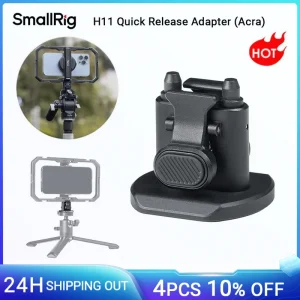Adattatore a sgancio rapido SmallRig H11 (Arca) per treppiedi Stabilizzatori giunto cardanico Cursori Attrezzatura con testine per treppiede per Arca-Swiss 4609
