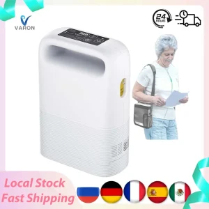 Varon Portatile 93±3% Impulso di concentrazione di ossigeno Doppio modalità di erogazione dell’ossigeno Batteria rimovibile a 5 livelli per uso in viaggio all’aperto