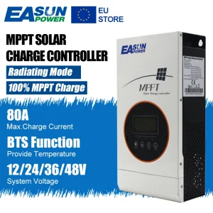 Regolatore di carica solare MPPT 80A 12V 24V 36V 48V caricabatteria automatico supporto regolatore solare RS485 BTS protezione da cortocircuito