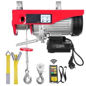SucceBuy Verricello elettrico in filo d’acciaio con paranco elettrico da 400-800 kg con telecomando wireless per garage, magazzino, fabbrica
