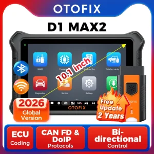 Scanner Diagnostico OTOFIX D1 Max2, Strumento di Scansione Bluetooth Bidirezionale, Codifica ECU, Strumenti Diagnostici OBD2, 2 Anni di Aggiornamenti Gratuiti