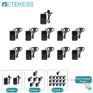 Sistema di Guida Turistica RETEKESS TT117 FM, Trasmettitore e Ricevitore per Musei, Chiese, Conferenze, Riunioni, Fabbriche, Formazione, 72-76MHz