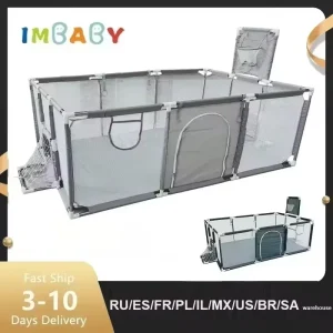 IMBABY Box per bambini Coralitos per bambini al coperto Barriere di sicurezza per bambini Attività per bambini Palestra Grandi parchi per recinzione per cassetta della terra per bambini