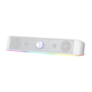 Redragon GS560 Soundbar Desktop RGB, altoparlante per Computer a 2.0 canali con Audio RGB dinamico