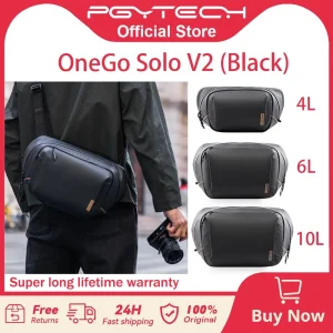 PGYTECH OneGo Solo V2 Borsa a tracolla per fotocamera 4L 6L 10L Borsa a tracolla per fotocamera Borsa da viaggio per esterni per Sony /Canon / Nikon