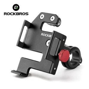 Supporto per telefono da bici ROCKBROS 360 °   Visualizza il supporto per telefono da bicicletta per telefono cellulare da 4,7-7 pollici Staffa per moto Staffa antiurto