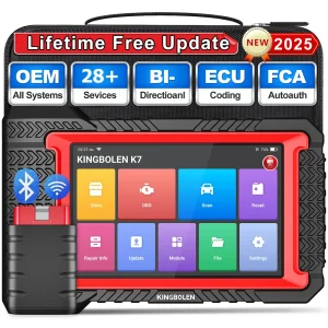 KINGBOLEN K7 Strumento diagnostico per auto Sistema completo Scanner OBD2 Codifica ECU Test attivo 28 Reset AF Reset Scansione aggiornamento gratuito a vita