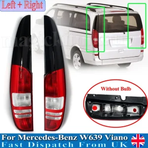 Per Mercedes Benz Viano Serie W639 Paraurti posteriore Fanale posteriore Diesel Bus 2010-2014 Senza lampadina Fanale posteriore Montaggio Luci freno