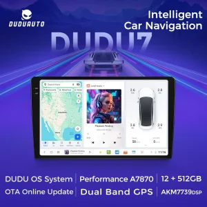 DUDUAUTO DUDU7 Autoradio Android Per auto universale 9.5 ”/10.36”/11.5” lettore video multimediale Navigazione GPS Wireless Carplay