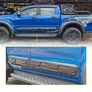 Protezioni per lo stampaggio della porta laterale del rivestimento del corpo compatibili per gli accessori della parte Auto Ford Ranger Raptor 2015-2022 4 x4